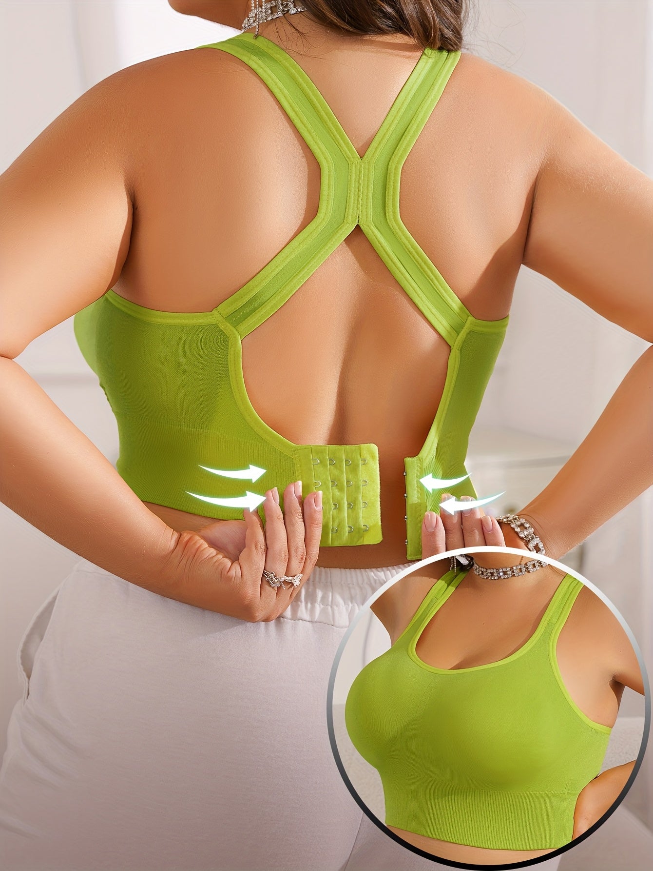 Vittoria - Brassière Sportive Grande Taille avec Coussinets Amovibles et Bretelles Réglables