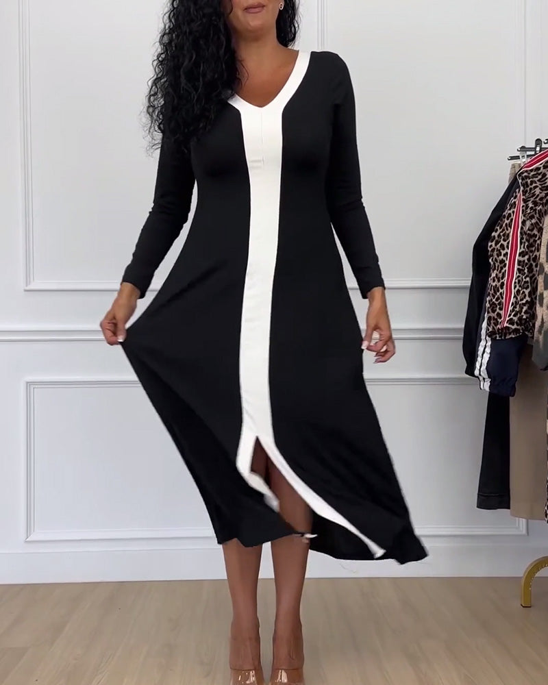 Gabrielle - Robe en Maille Élégante Automne Hiver