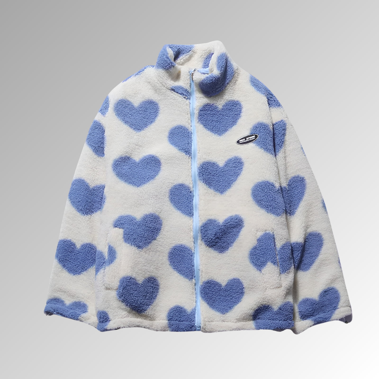 Anastasie - Jacket Hiver Douillet à Motifs Cœur