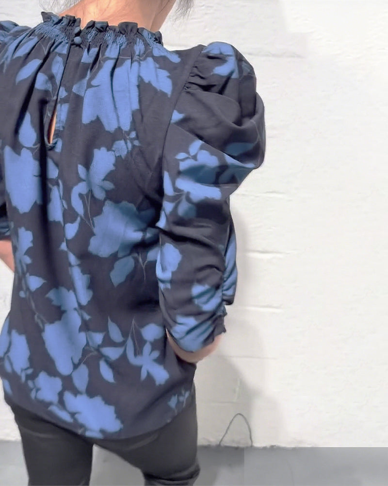 Bellamy - Blouse à Manches Bouffantes avec Volants