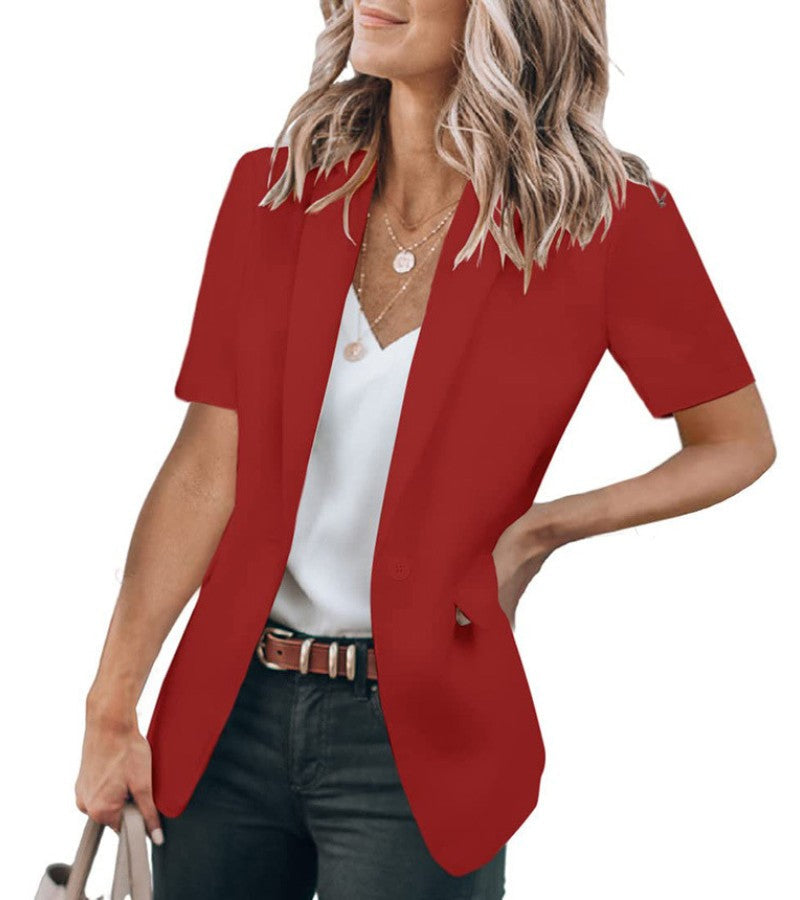 Sabella - Blazer Moderne à Manches Courtes