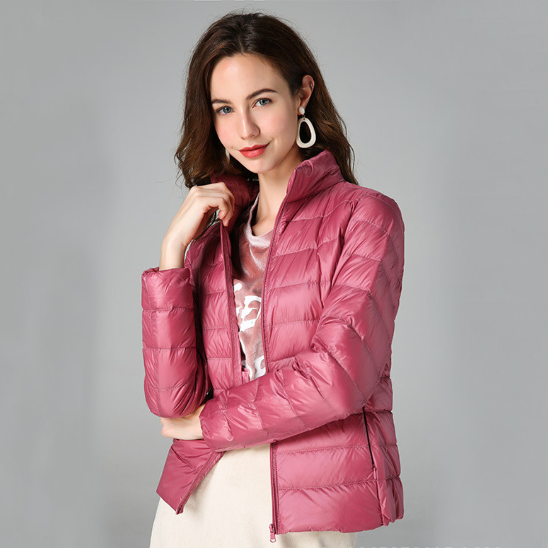 Rhoselle - Veste En Duvet Ultralégère Avec Plis Sophistiqués