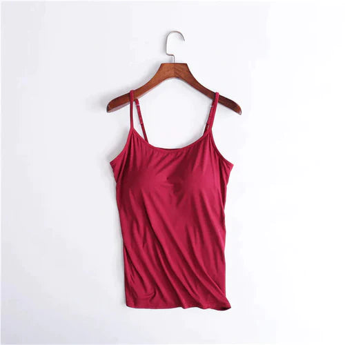 Noura - Camisole avec soutien-gorge intégré et coussin