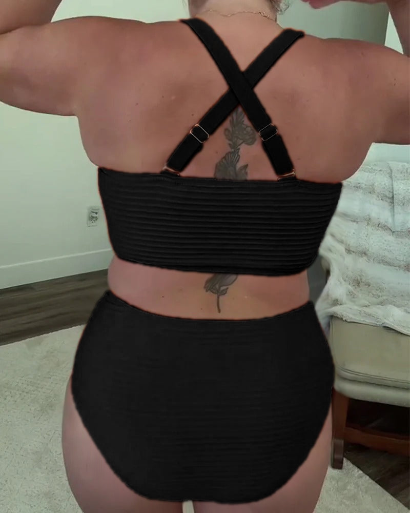 Mirelda - Bikini triangle uni décontracté | Le bikini qui sublime chaque silhouette !