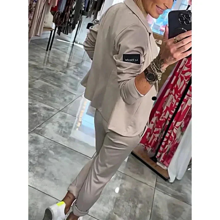 Rosindra - Ensemble deux pièces avec veste fluide et pantalon jogging confortable