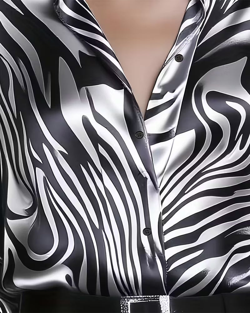 Cylissa - Chemise Imprimée Élégante pour Femme