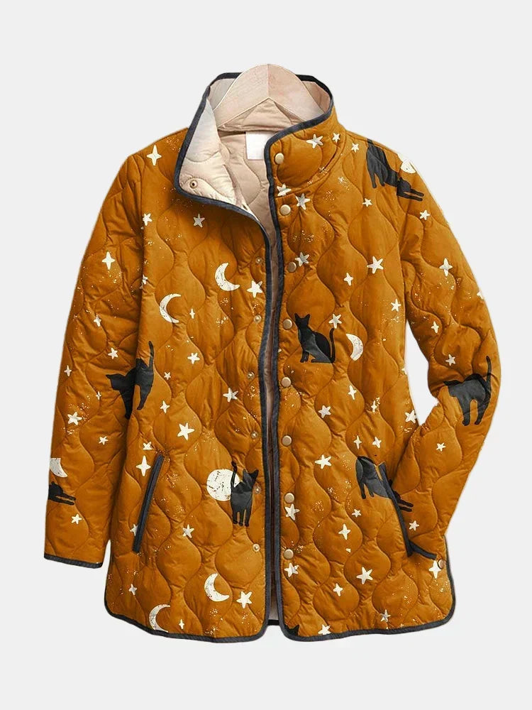 Mahaut - Veste femme matelassée à imprimé floral pour mi-saison
