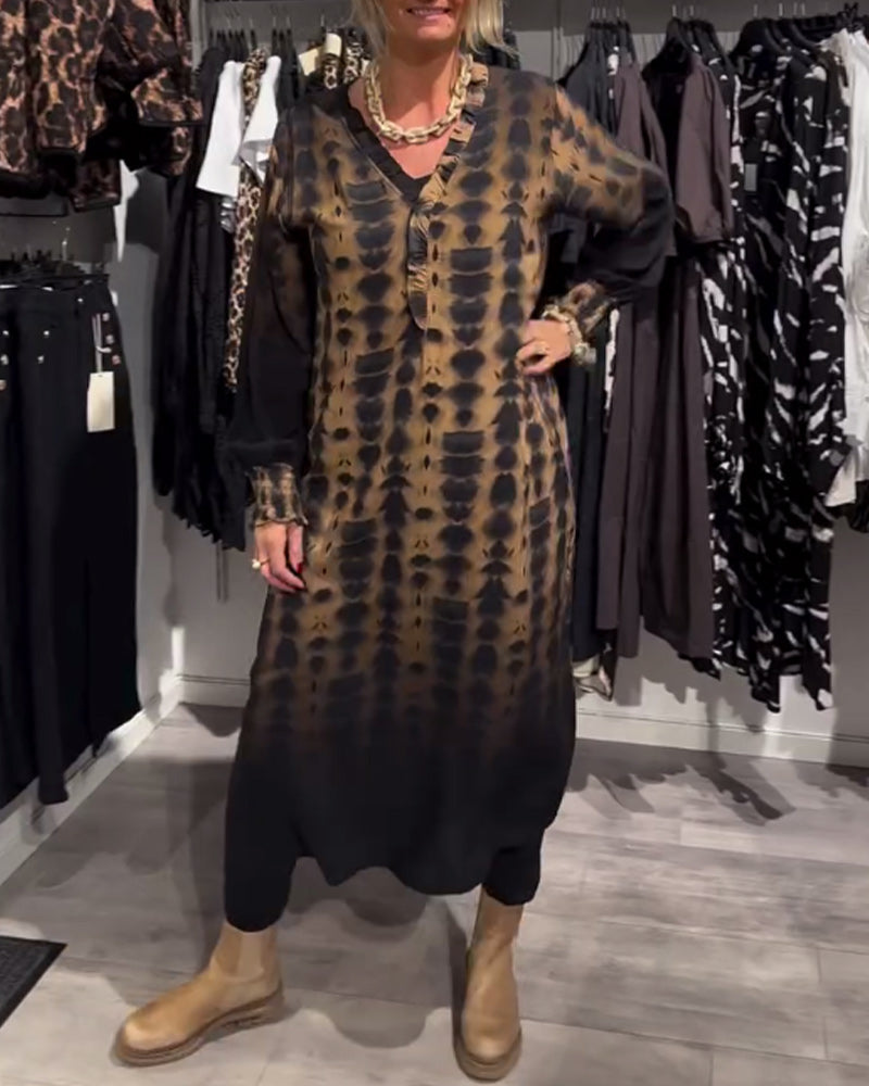 Héloïse - Robe féminine marron polyvalente