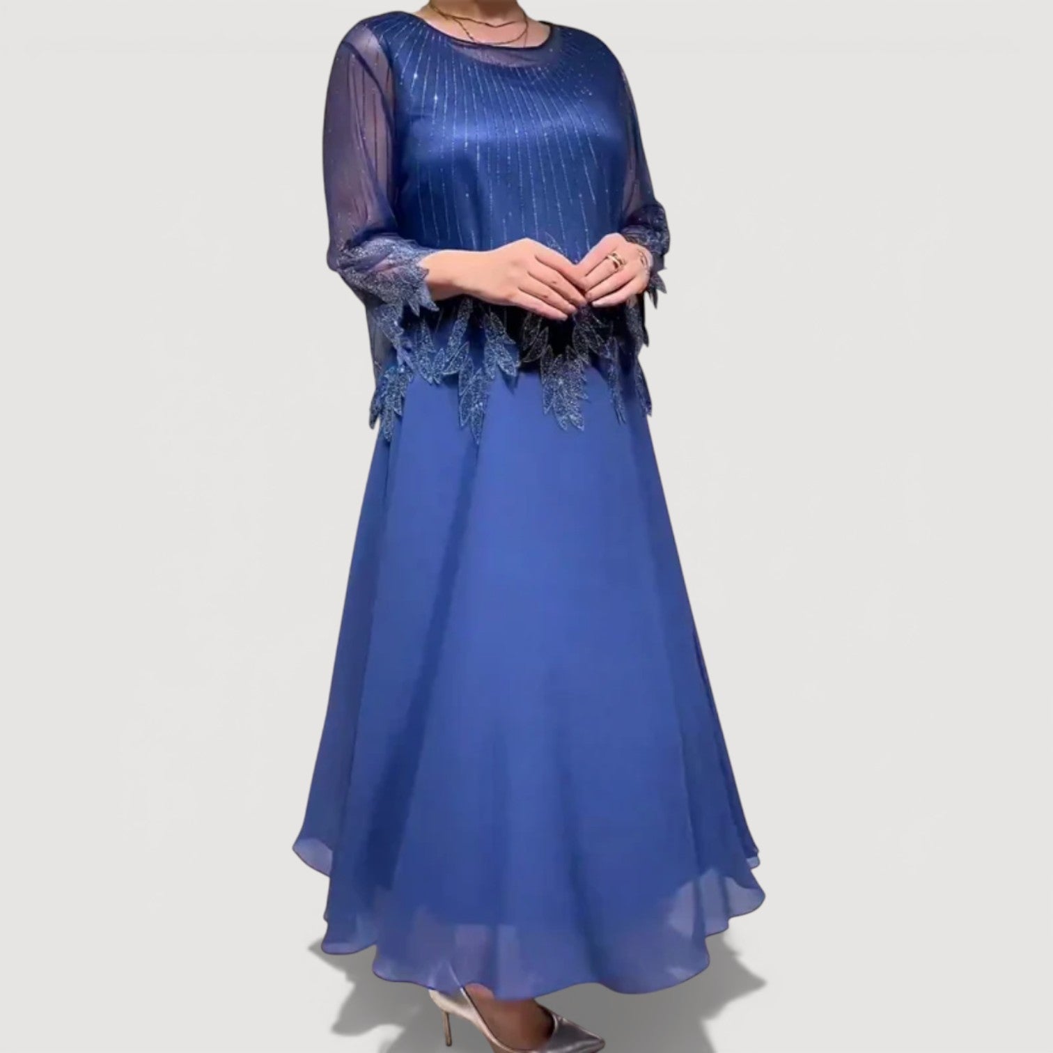 Cyralia - Robe Midi Soirée Élégance Fluide