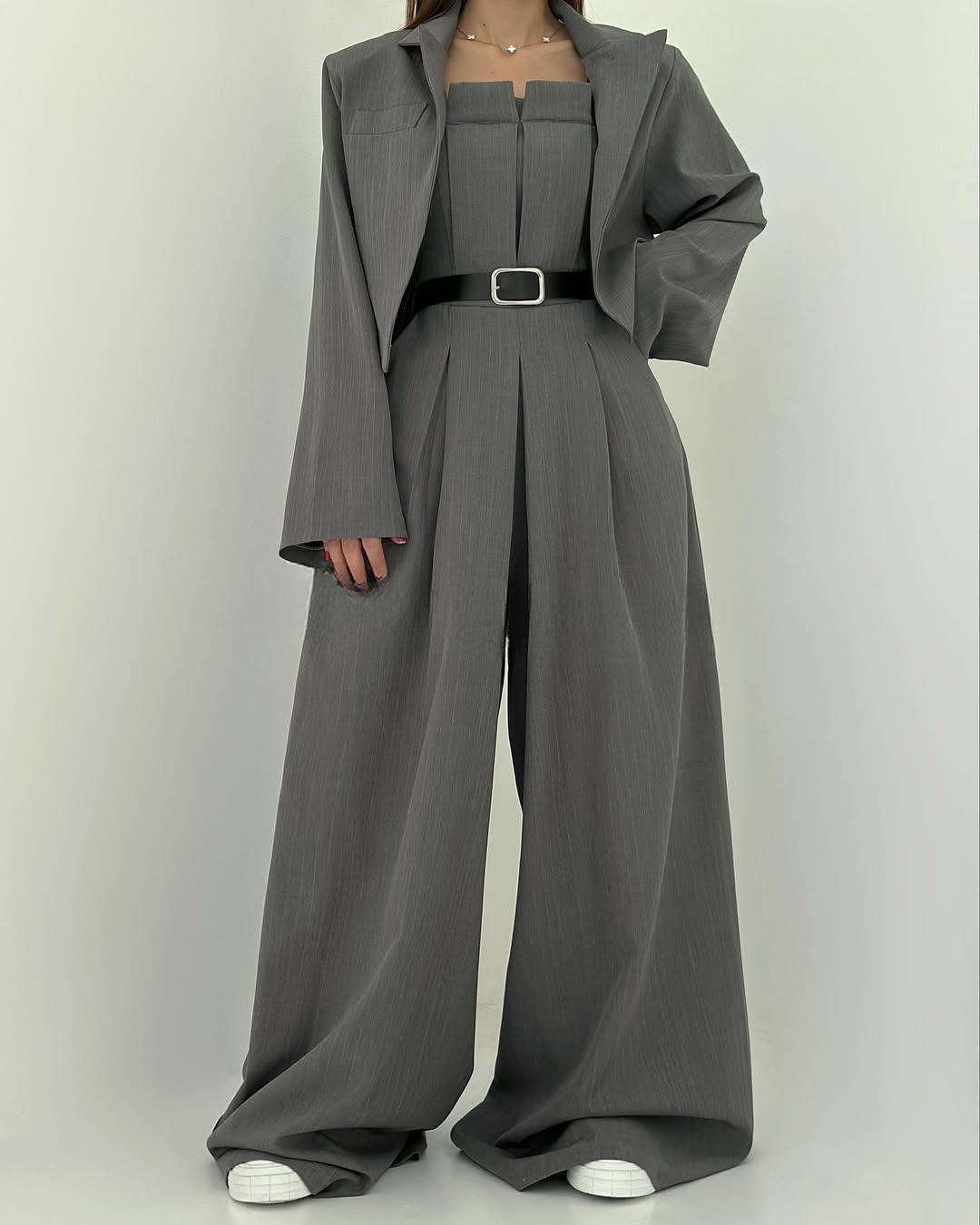 Cyravine - Ensemble Femme Bustier et Veste Style Élégant et Tendance