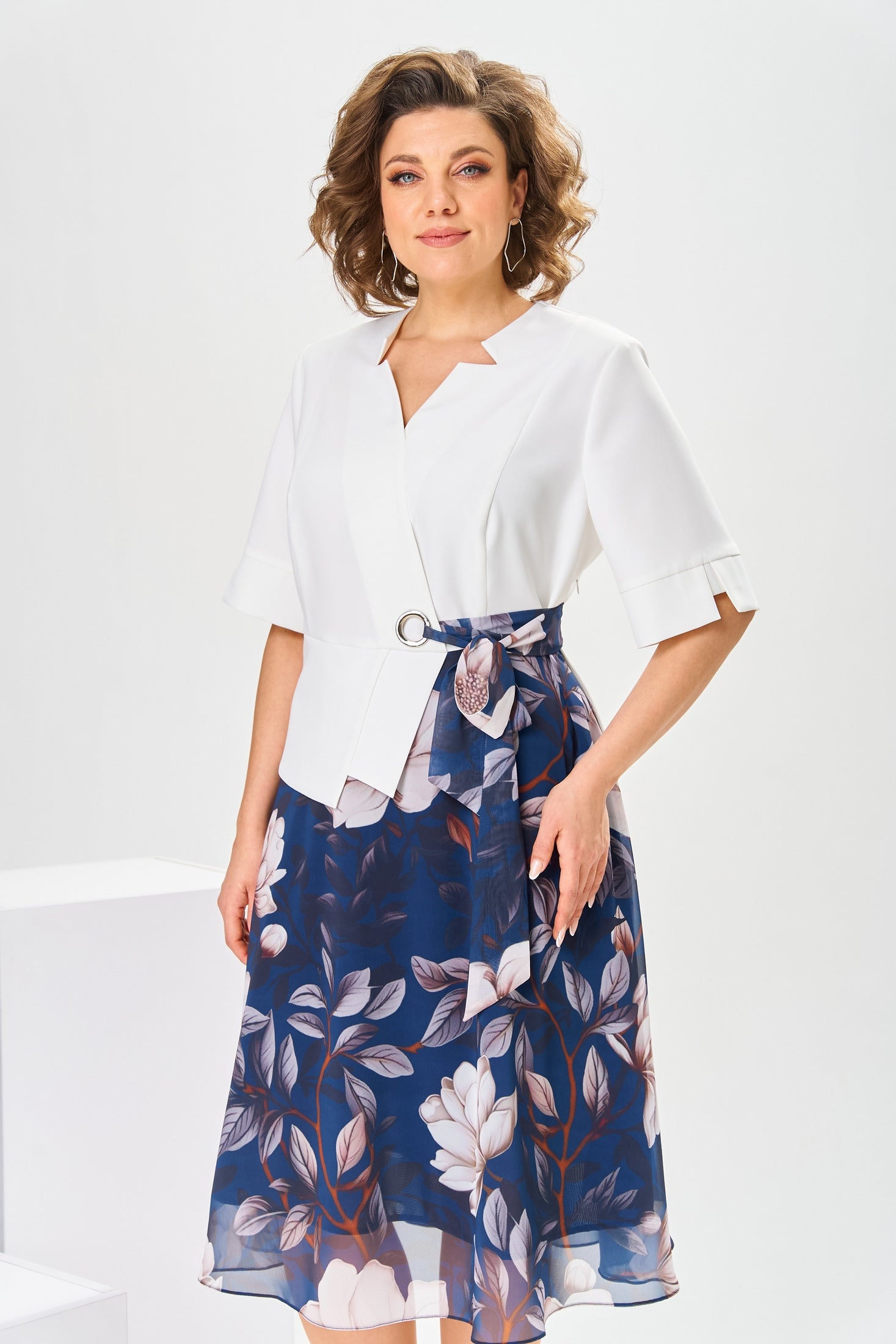 Adelisa - Robe en Coton et Soie de Haute Qualité pour une Élégance Naturelle