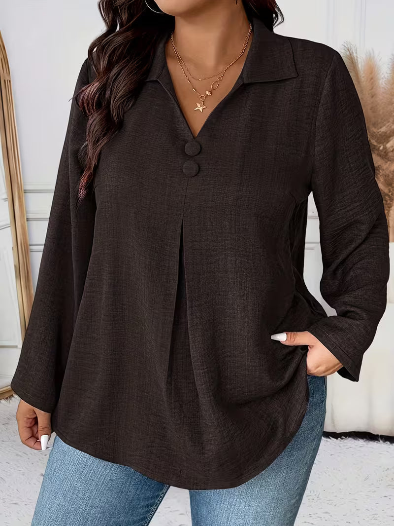 Elmyra - Chemise Fluide Boutonnée Élégante