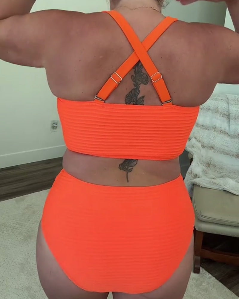Mirelda - Bikini triangle uni décontracté | Le bikini qui sublime chaque silhouette !