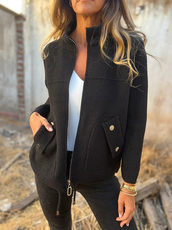 Avelora - Offre limitée Veste Femme avec Col Haut et Poches