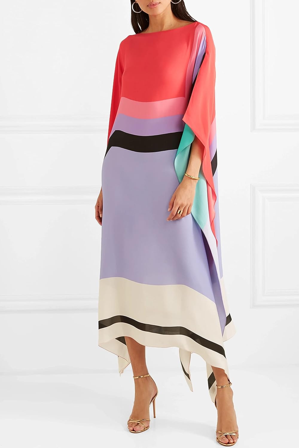 Rayna - Caftan Élégant à Imprimé Géométrique