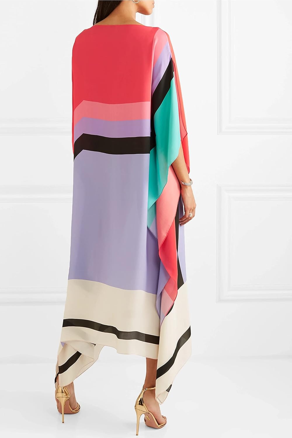 Rayna - Caftan Élégant à Imprimé Géométrique