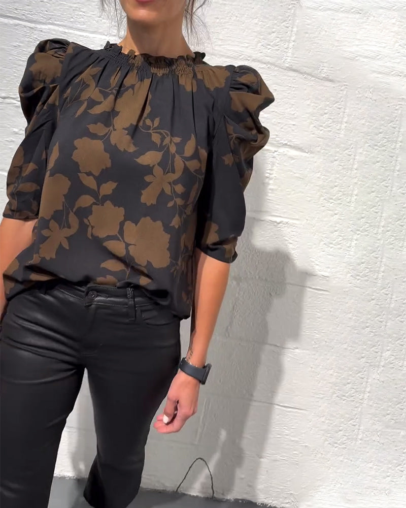 Bellamy - Blouse à Manches Bouffantes avec Volants
