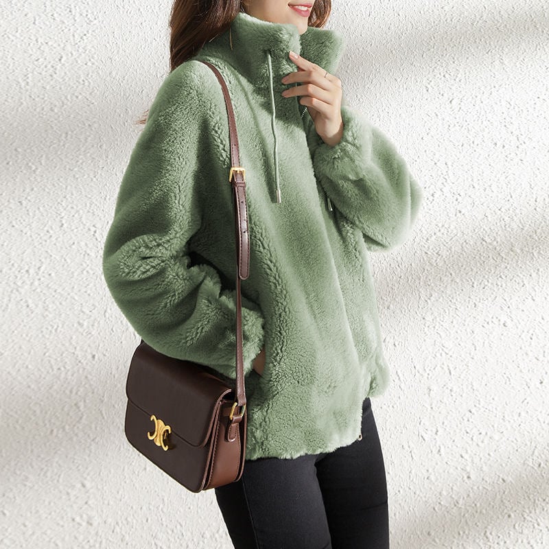 Lune - Manteau Matelassé à Col Montant