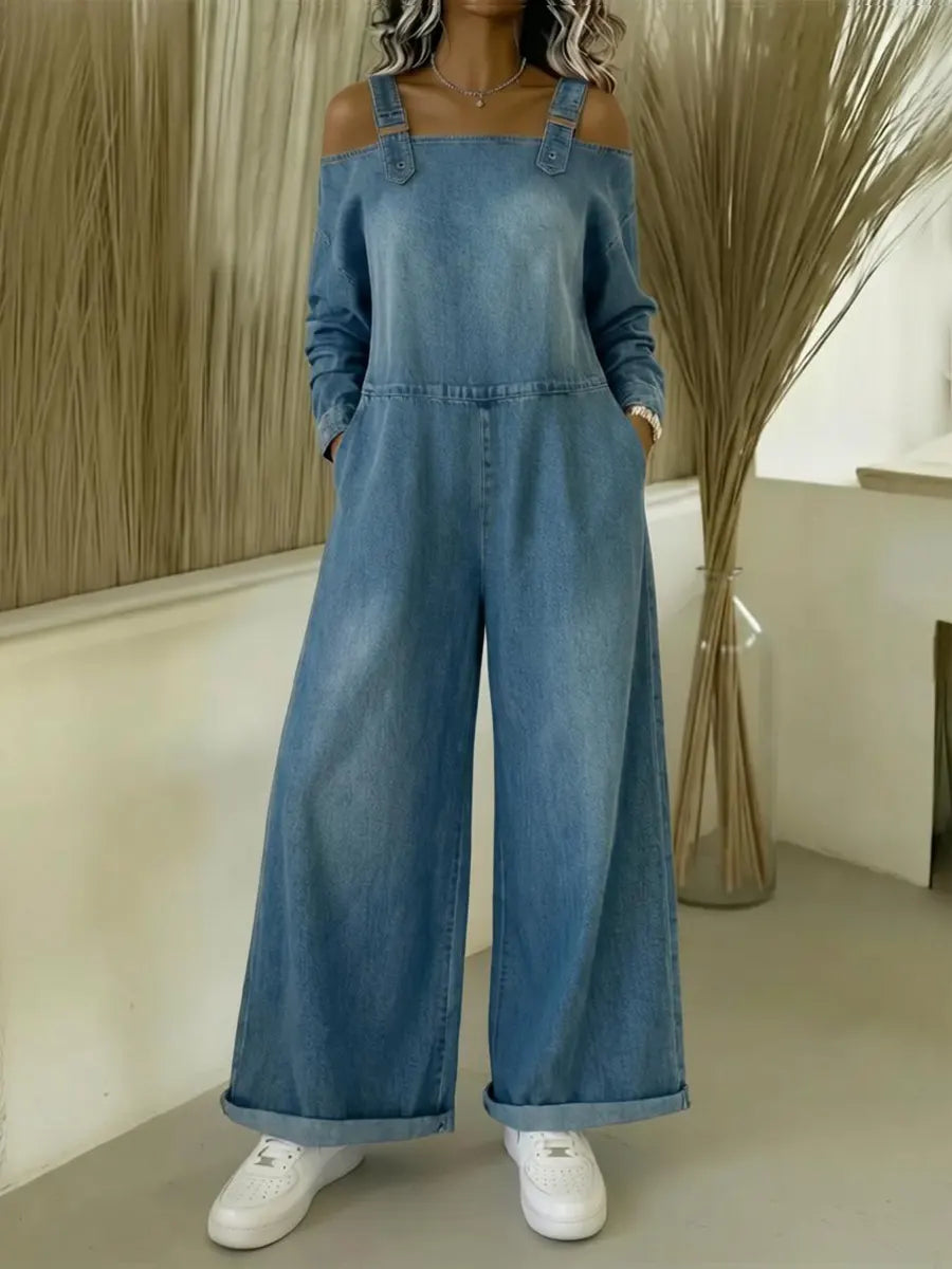 Laverie - Salopette Large en Denim Décontractée