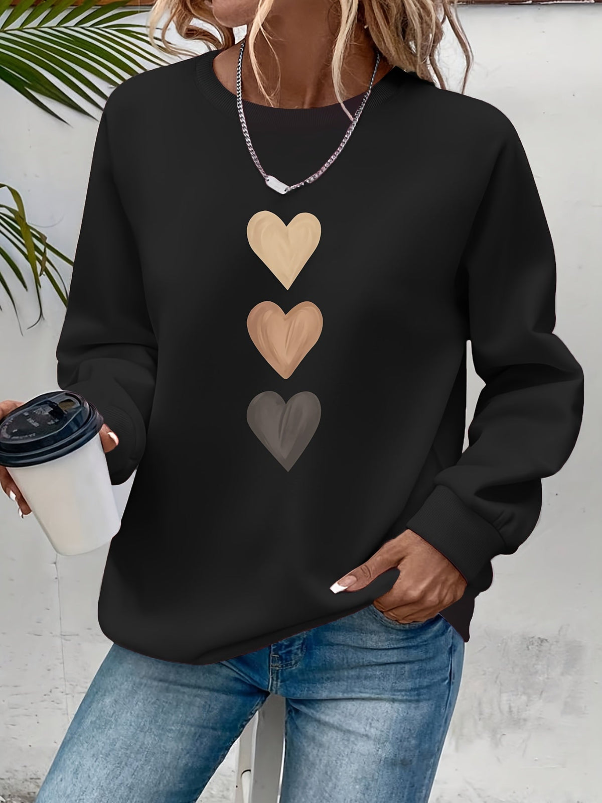 Belviera - Pull Doux à Motif Cœur