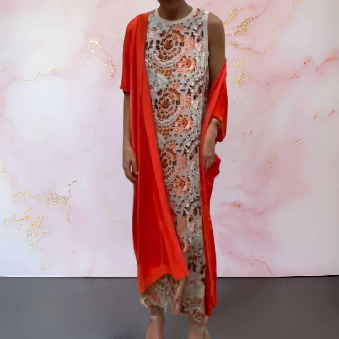 Zephyra - Robe Élégante avec Gilet pour un Look Sophistiqué et Confortable