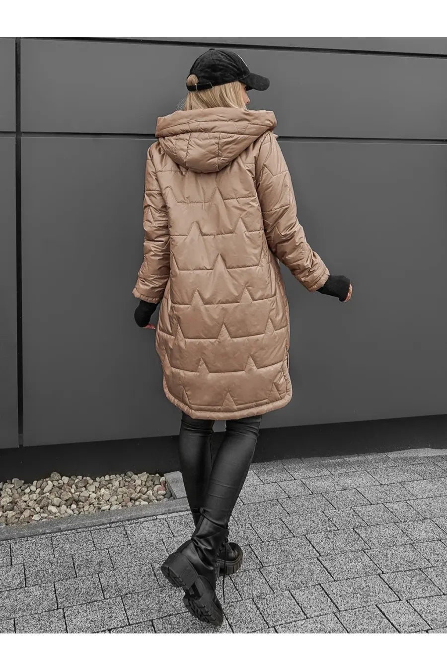 Daantje - Doudoune femme longue à capuche zippée