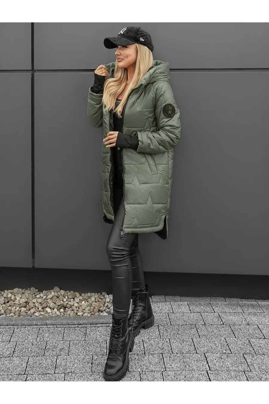 Daantje - Doudoune femme longue à capuche zippée