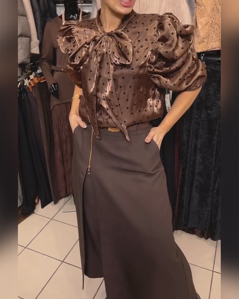 Oravelline - Pantalon Élégant à Fermeture Zippée Moderne