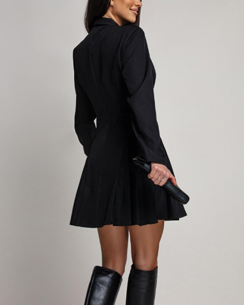 Nelavienne - Robe Chic Ajustée Avec Boucle Métallique