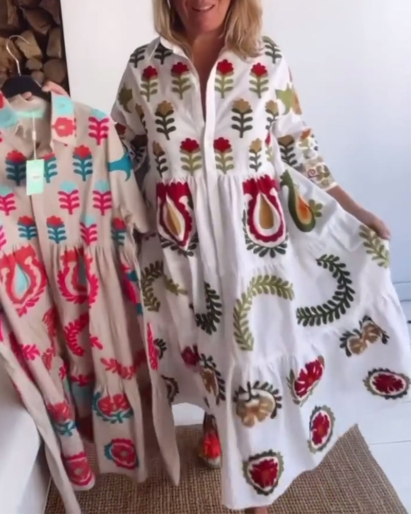 Gracina - Robe Imprimé Floral Graphique