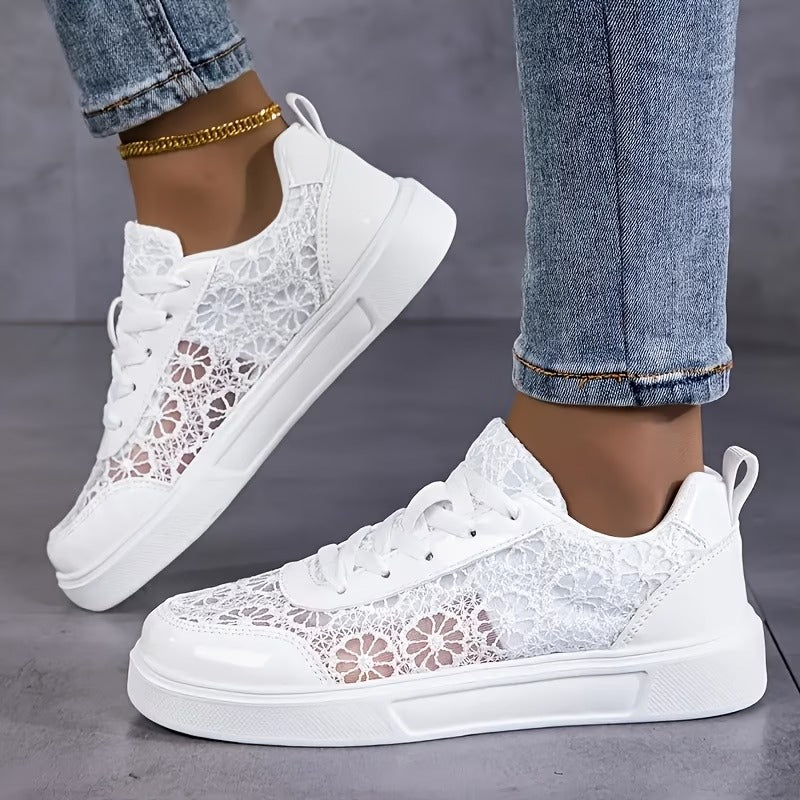 Jorexa - Baskets Femme Dentelle Respirante Style Casual Élégant
