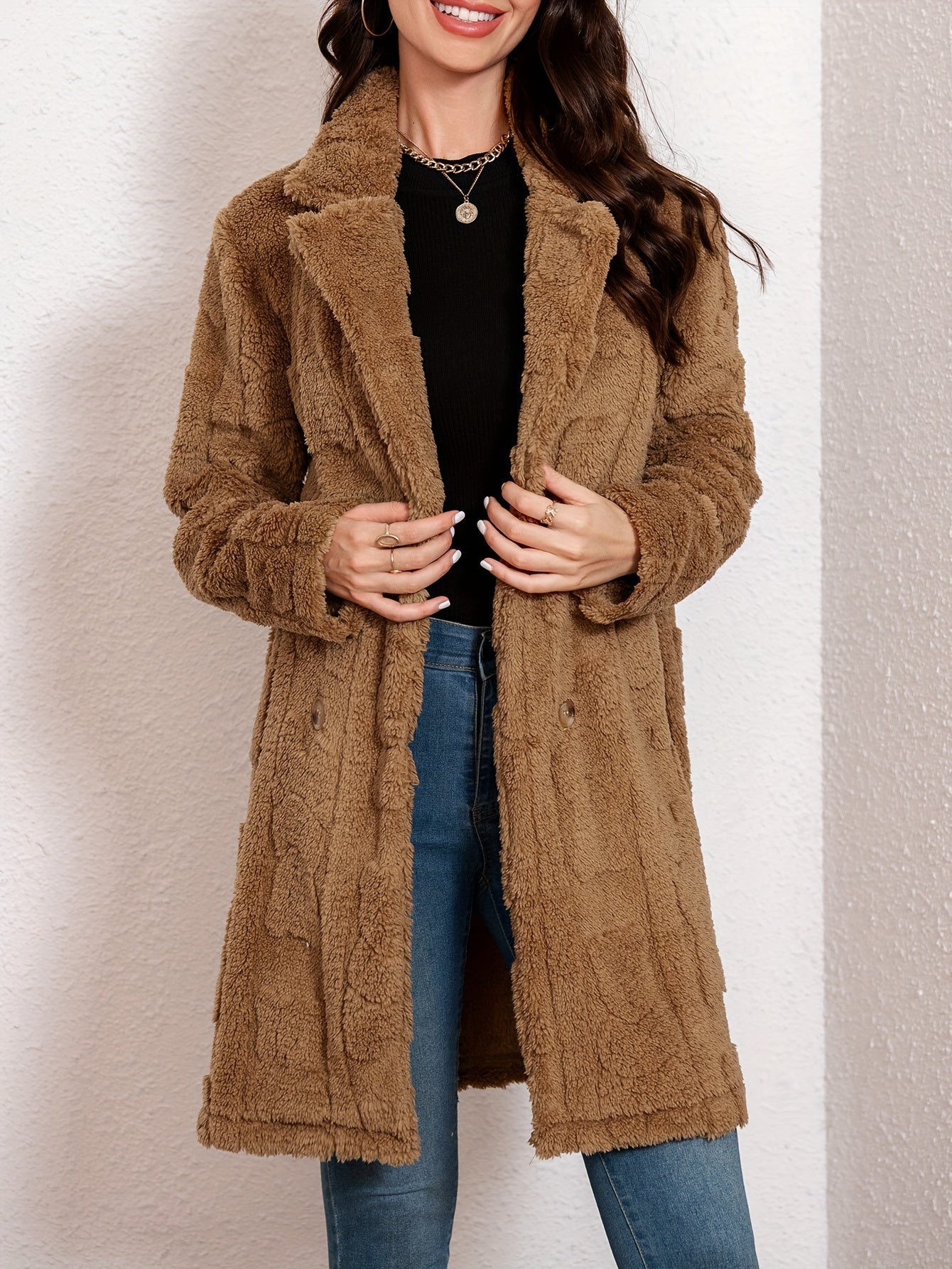 Léa - Manteau en fausse fourrure pour femme