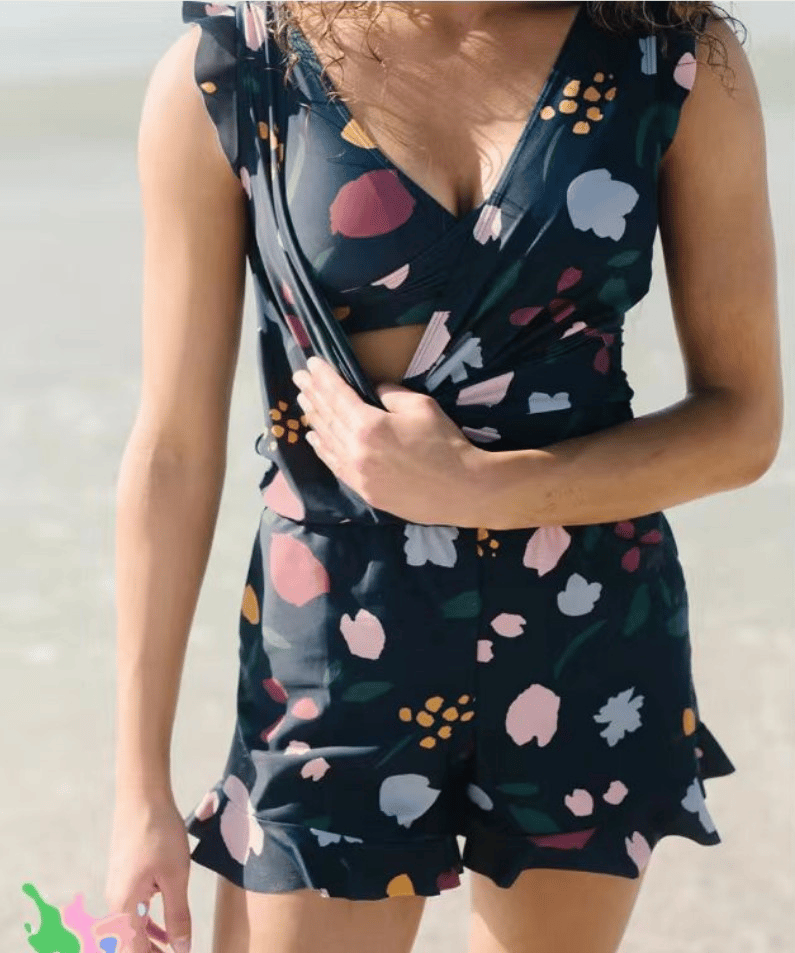 Melisande - Maillot de bain avec volants et soutien-gorge intégré