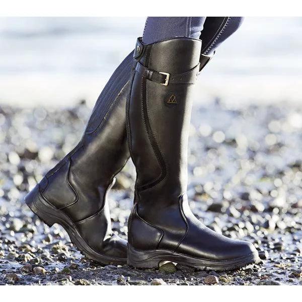 Averlina - Bottes d’Équitation en Cuir Imperméable
