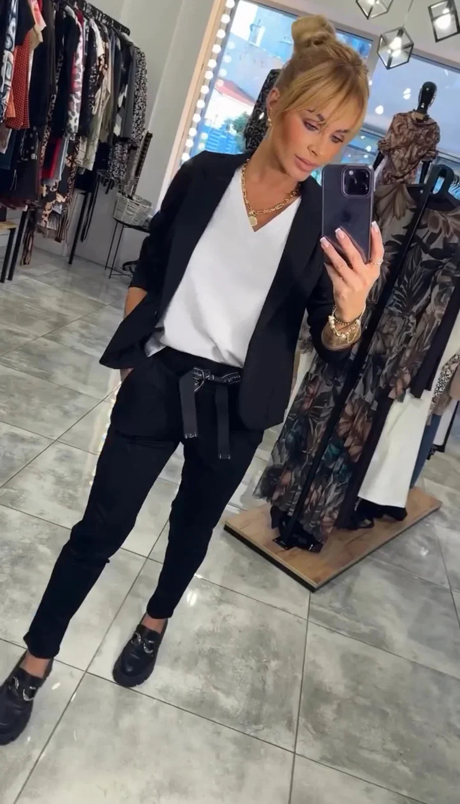 Rosindra - Ensemble deux pièces avec veste fluide et pantalon jogging confortable