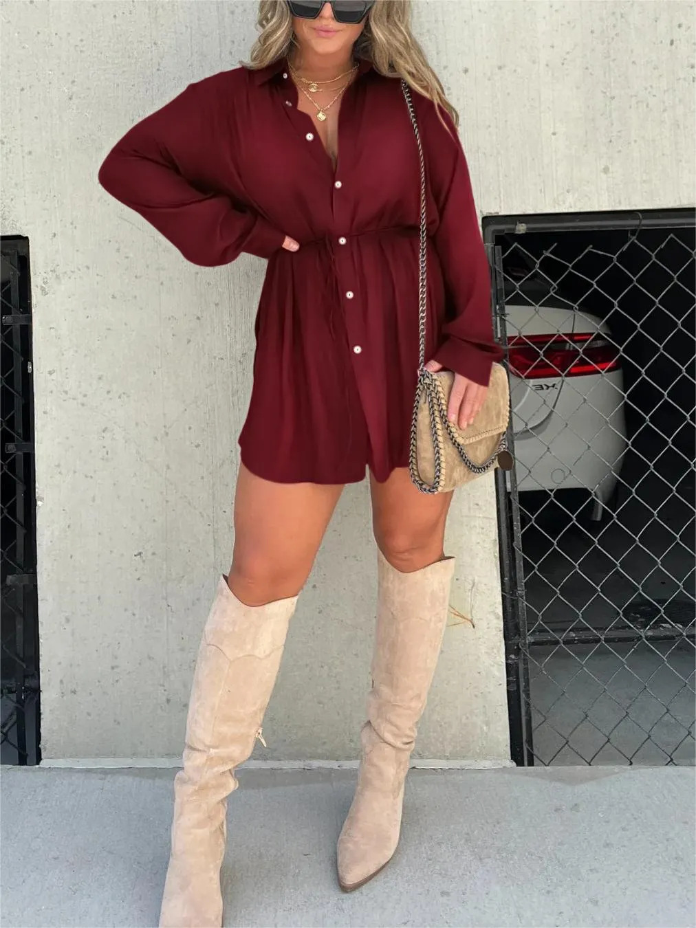 Demi - Combinaison Courte en Satin Tendance