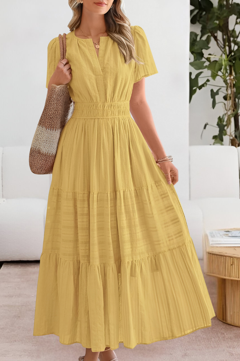 Adelphine - Robe d'Été Boho Breeze Légère et Élégante