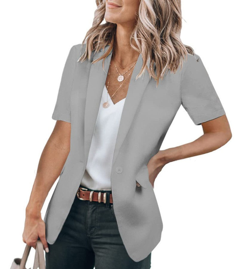 Sabella - Blazer Moderne à Manches Courtes