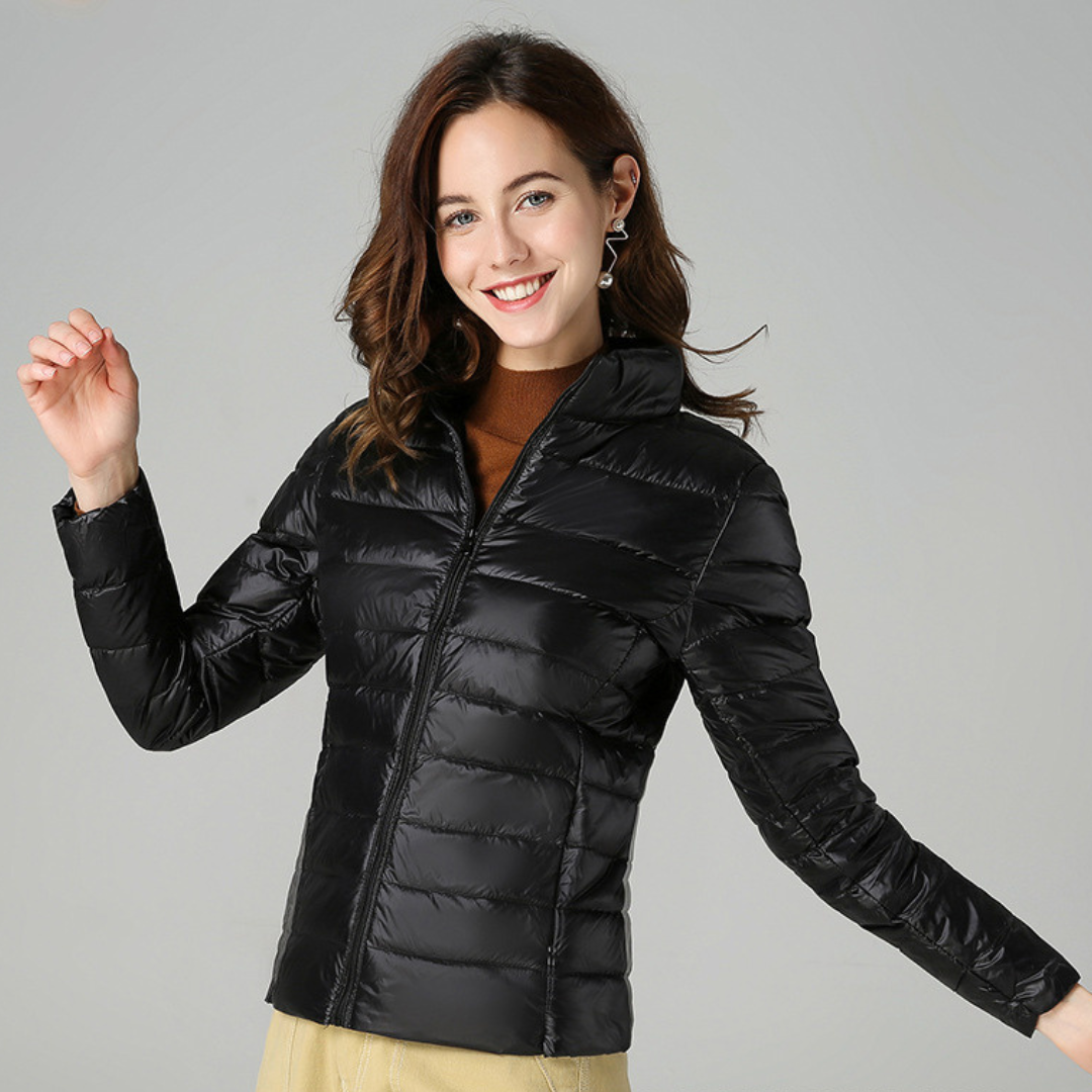 Rhoselle - Veste En Duvet Ultralégère Avec Plis Sophistiqués