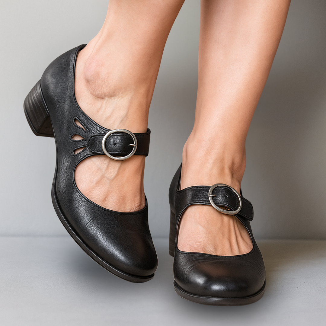 Ivelina - Sandales Orthopédiques en Cuir avec Semelle Confortable
