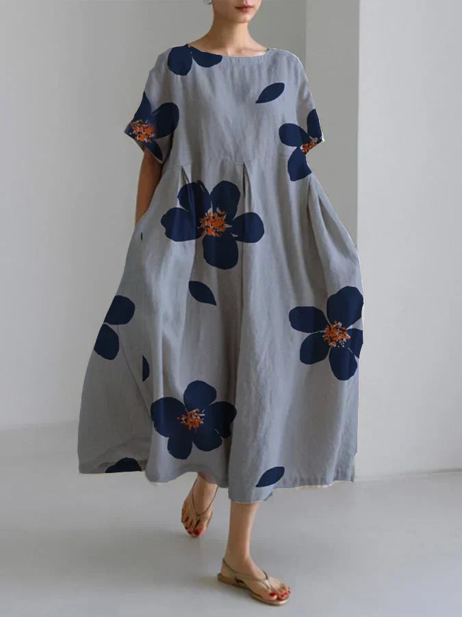 Gwenelle - Robe maxi fluide à fleurs pour l'été