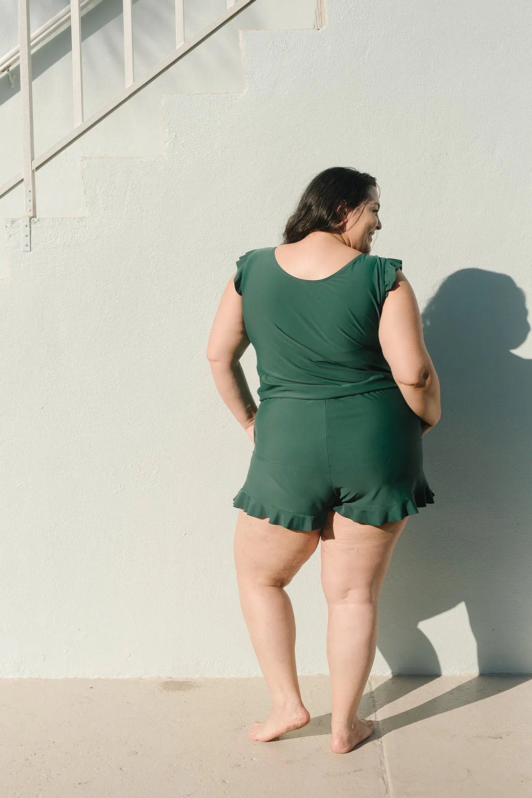 Melisande - Maillot de bain avec volants et soutien-gorge intégré