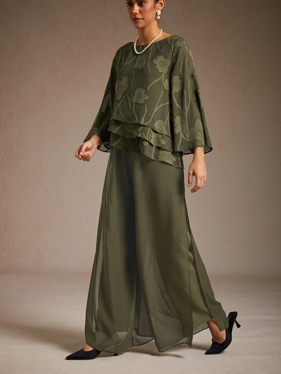 Marilivra - Pantalon À Jambes Droites Avec Fente En Chiffon