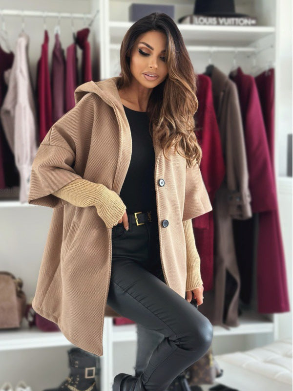 Quelirra - Veste Élégante à Capuche pour l’Automne et l’Hiver