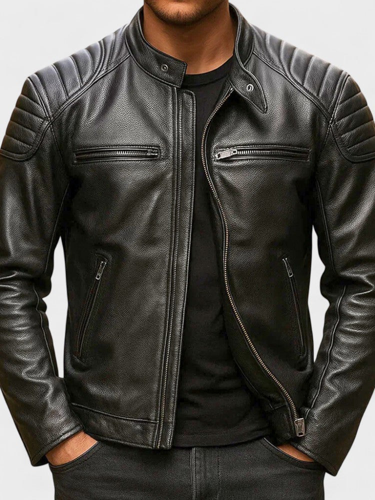 Xavier - Blouson Vintage en Cuir Homme