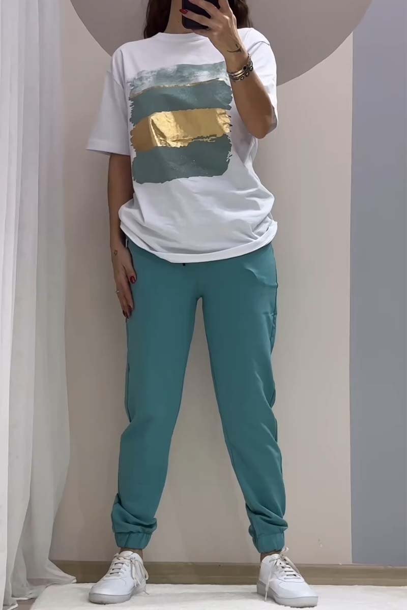 Helira - Ensemble décontracté avec haut et pantalon pour un style quotidien