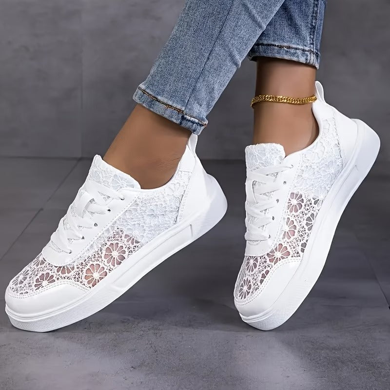 Jorexa - Baskets Femme Dentelle Respirante Style Casual Élégant