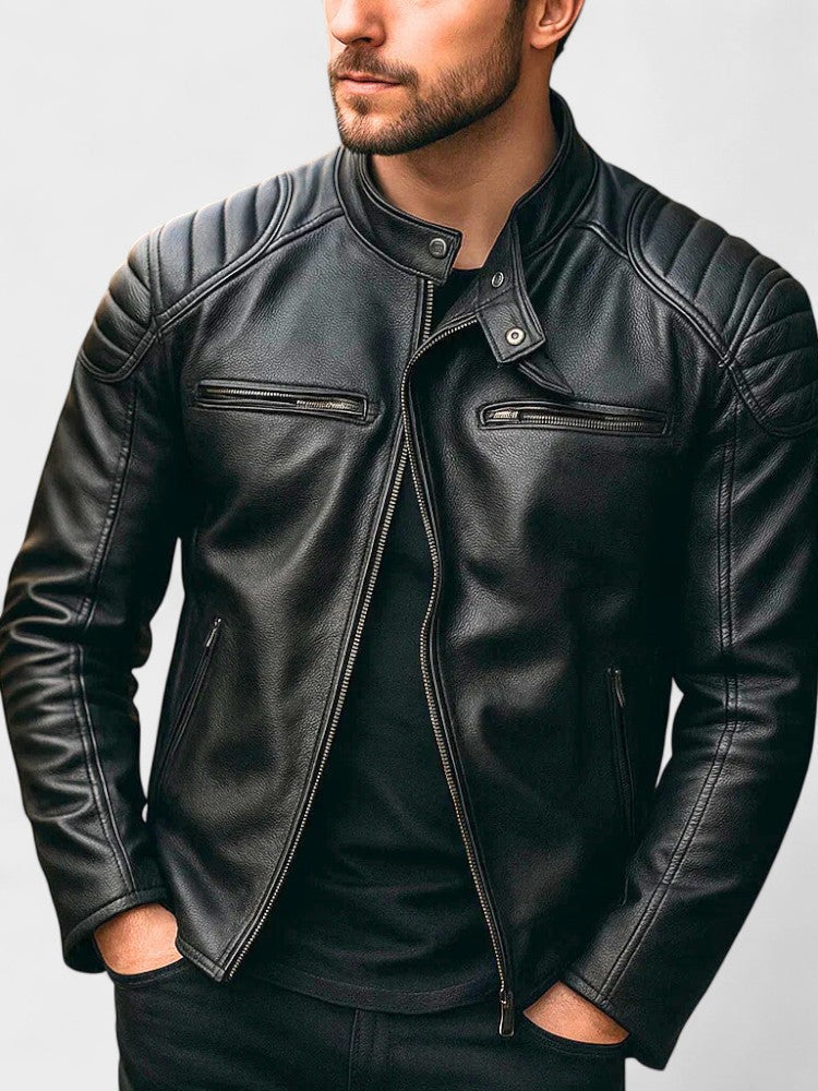 Xavier - Blouson Vintage en Cuir Homme