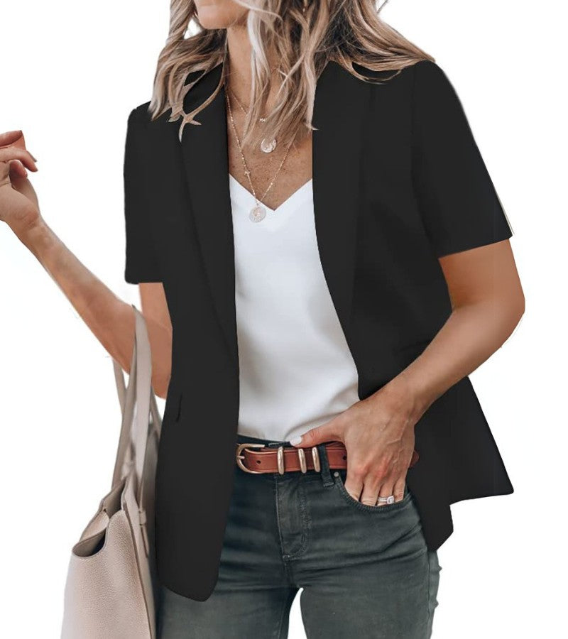 Sabella - Blazer Moderne à Manches Courtes