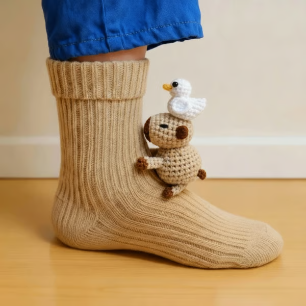Aurevienne - Chaussettes Douces en Coton Naturel